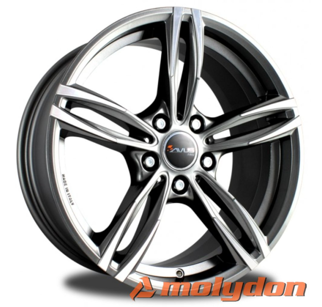 AF15 8x 18 +30 5x112 AVUS 66,7 ANTHRACITE POLISHED